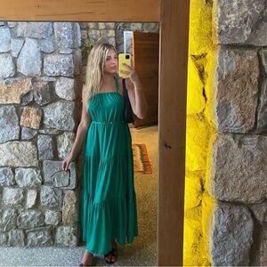 Green Maxi Dress Oysho